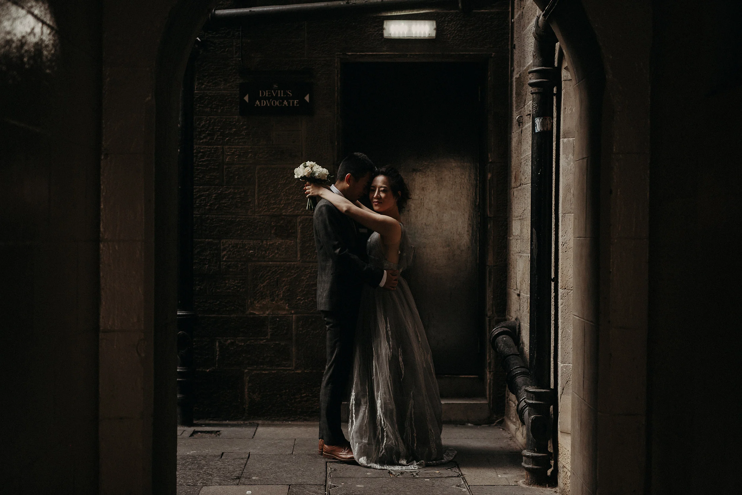 alternative wedding photographer in edinburgh