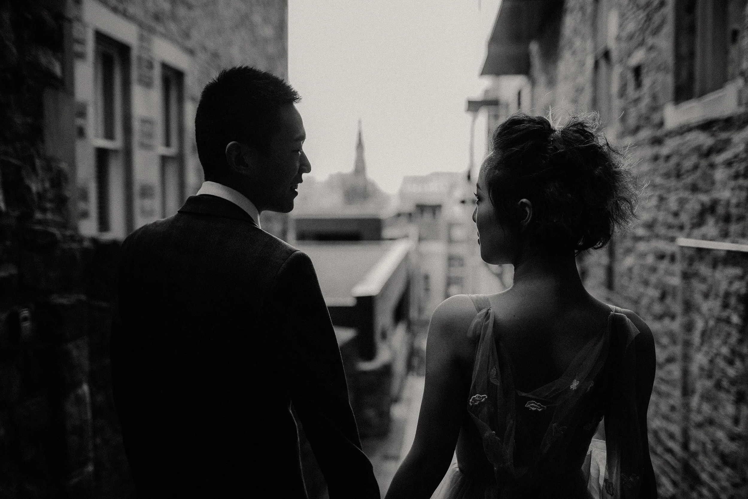 creative wedding photography in edinburgh
