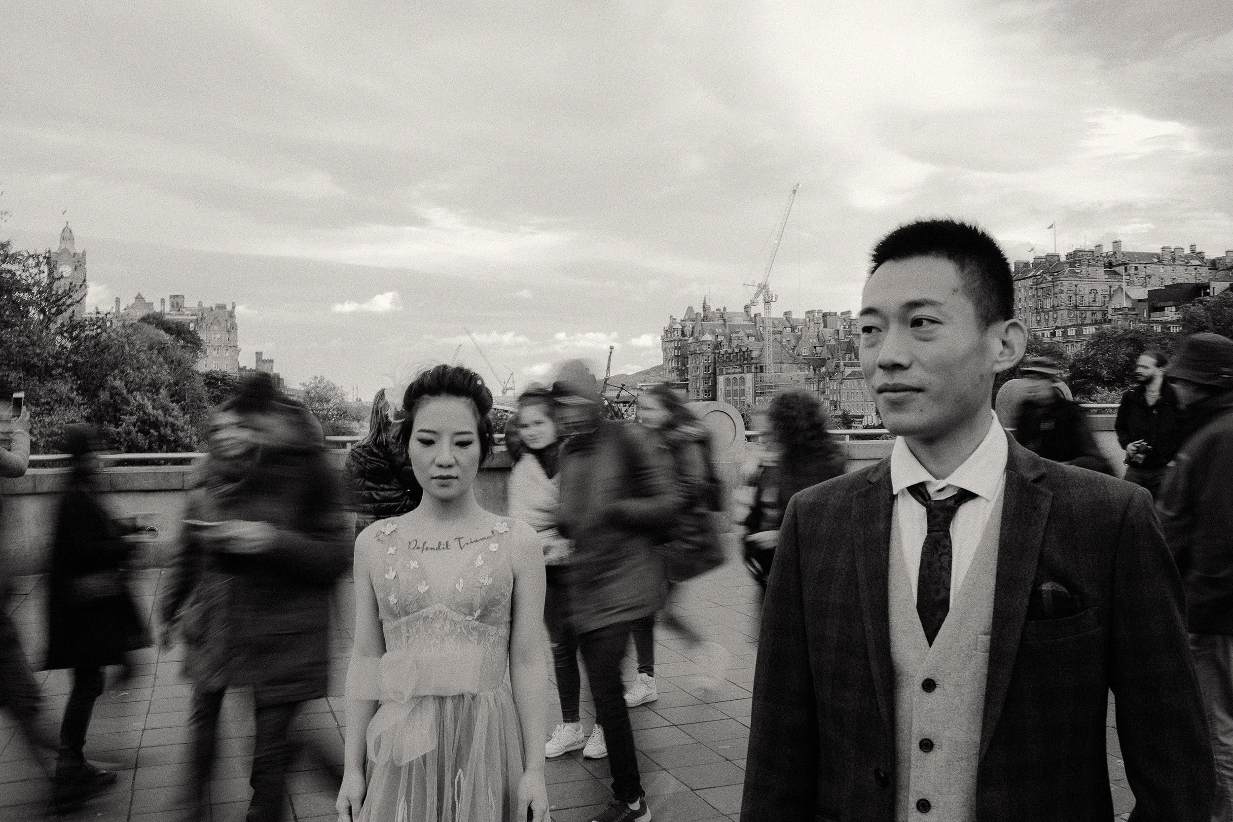 alternative elopement photographer in edinburgh