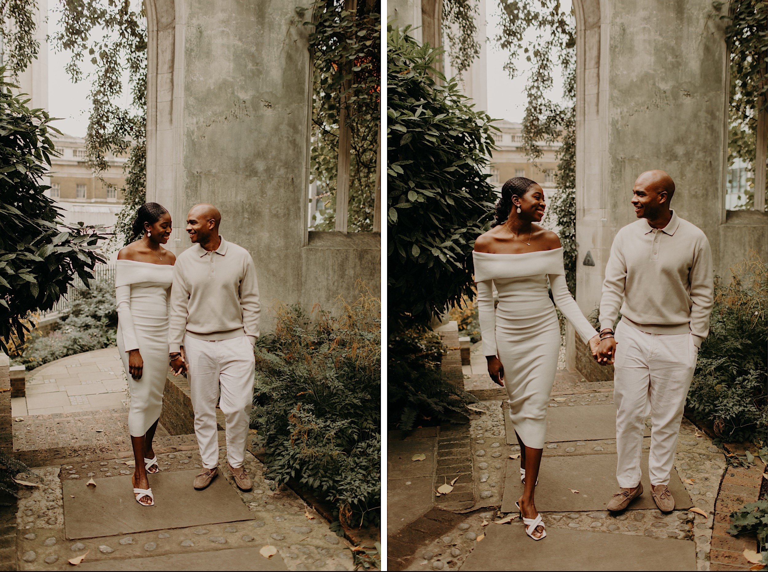 01_St-Dunstans-in-the-east-pre-wedding-shoot0002_St-Dunstans-in-the-east-pre-wedding-shoot0001_Gorgeous black model couple in love walk through st dunstan in the east.jpg