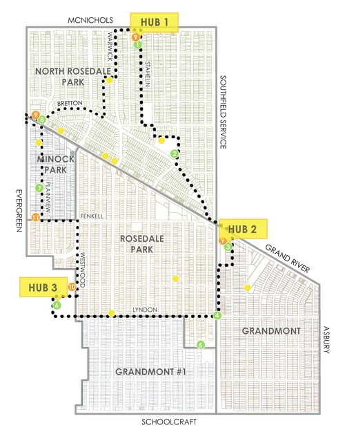 The NeighborWay's route. 