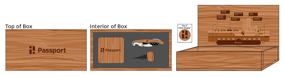 Hardwood Coasters, Wine Stopper & Wine Key Box