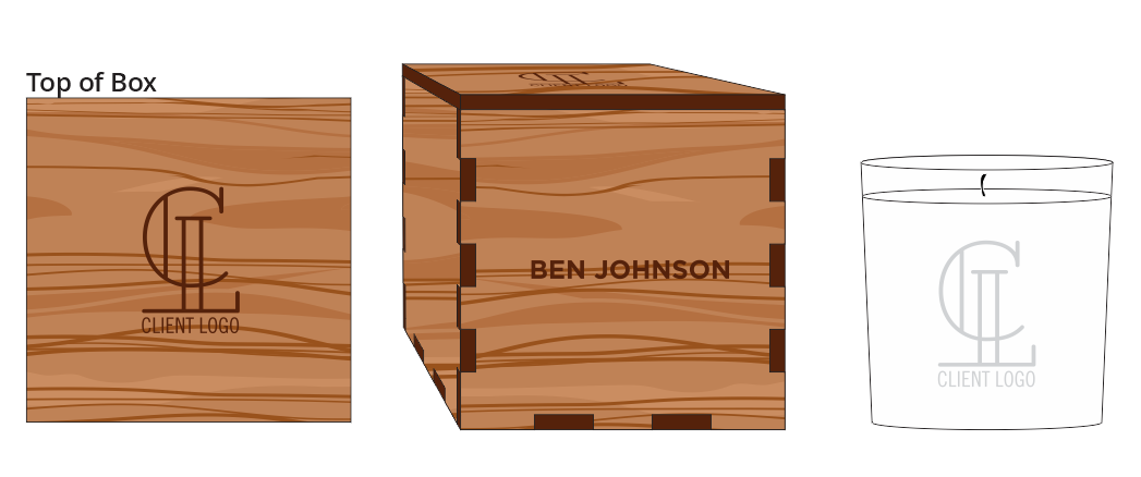 Veneer Candle Box