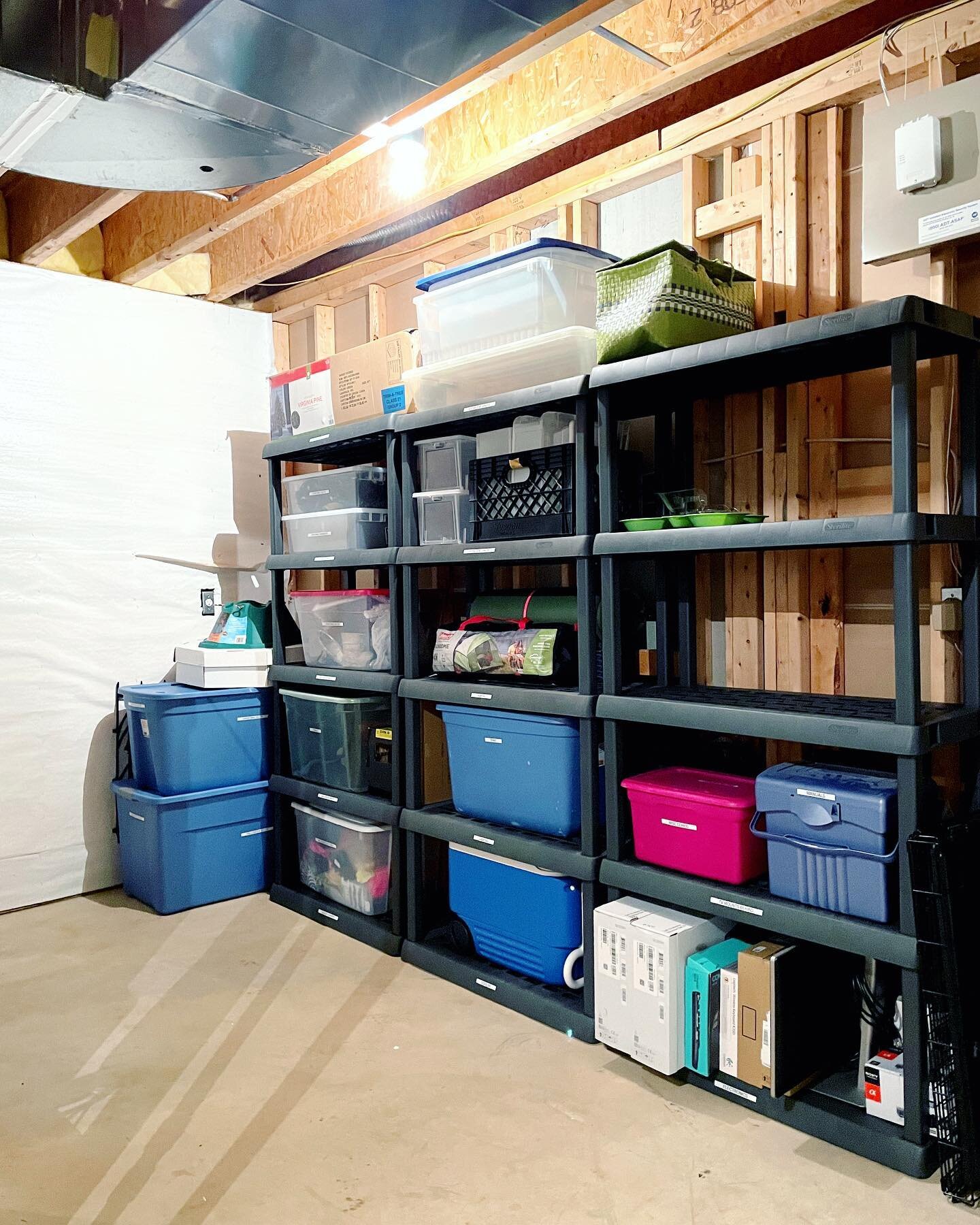 I was 100% sure I had a before picture of this storage room. I was 100% wrong 😞

I guess you will have to trust me that this storage room is approximately 100% better than it was when we started 😆 I think you can picture it: piles and piles of rand