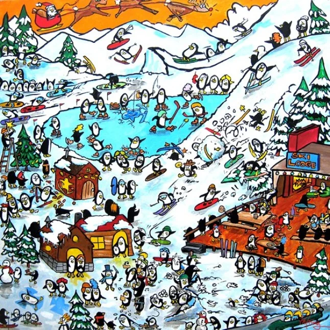 Penguin Ski Vacation