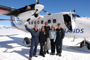 The Hardy’s with the pilots.