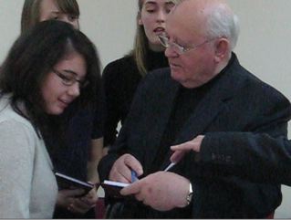 President Mikhail Gorbachev and Beth.jpg