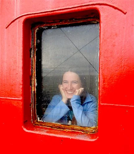 Russian geoinformatician scientist Natalya Volgusheva relaxing between two drone flights