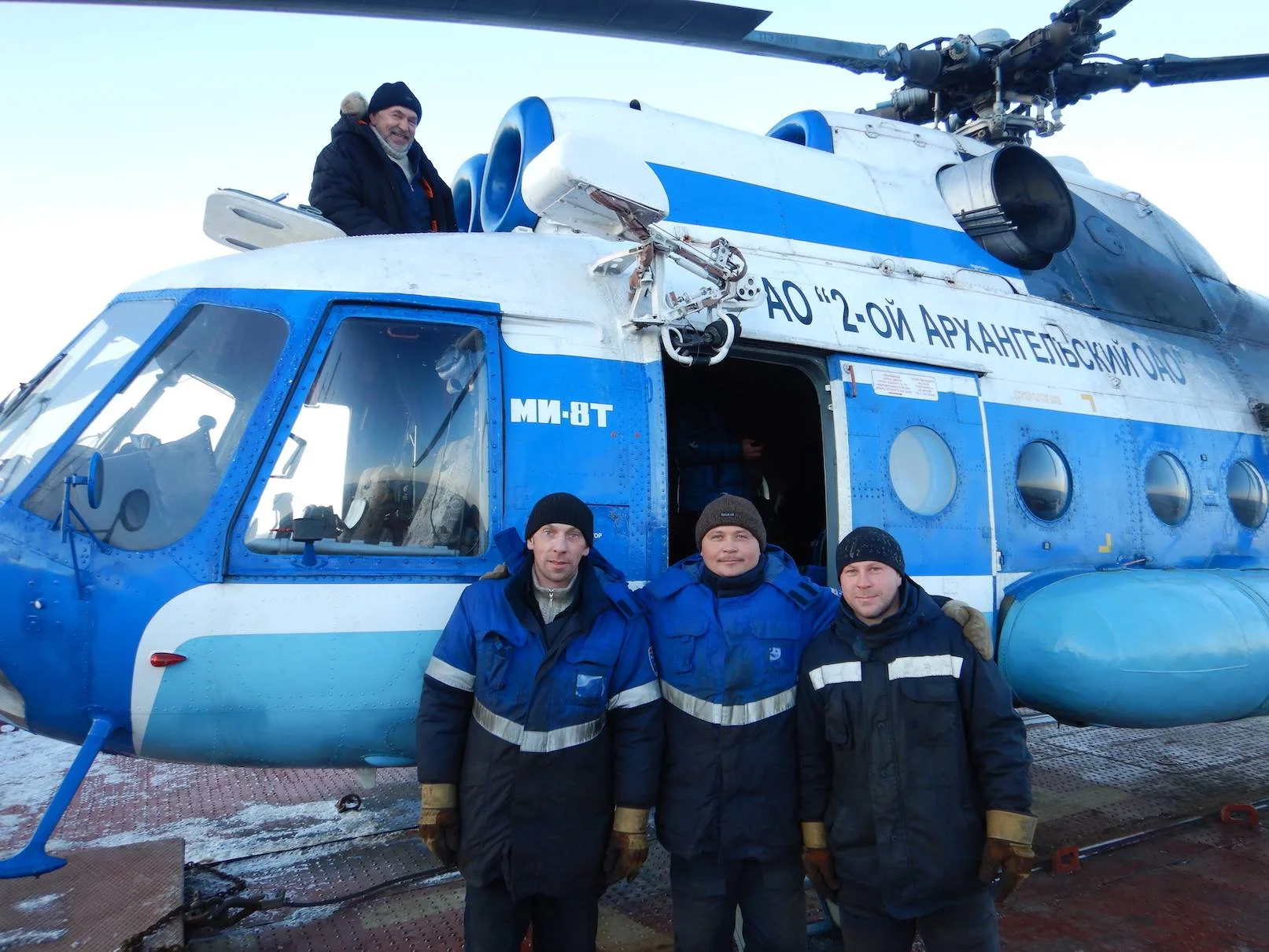 Thanks to our Mi-8 and its crew, we could access spots never before visited...