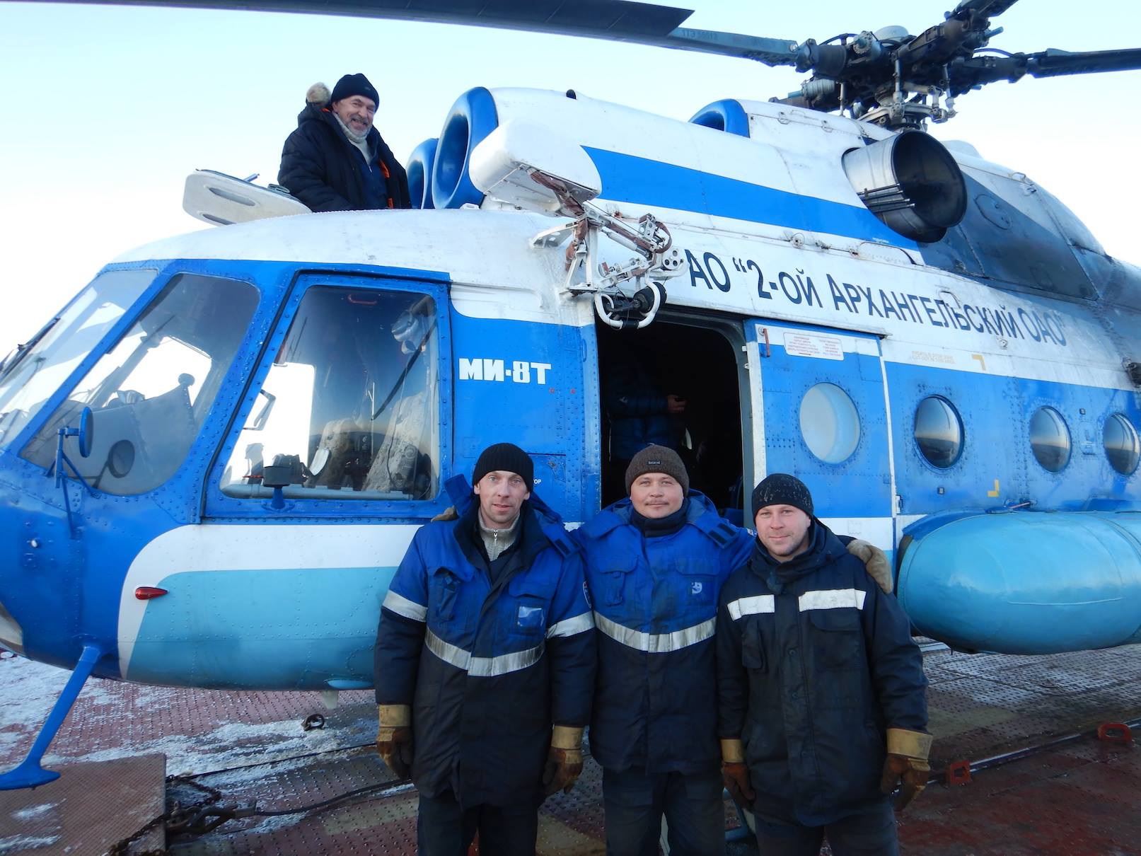 Thanks to our Mi-8 and its crew, we could access spots never before visited...