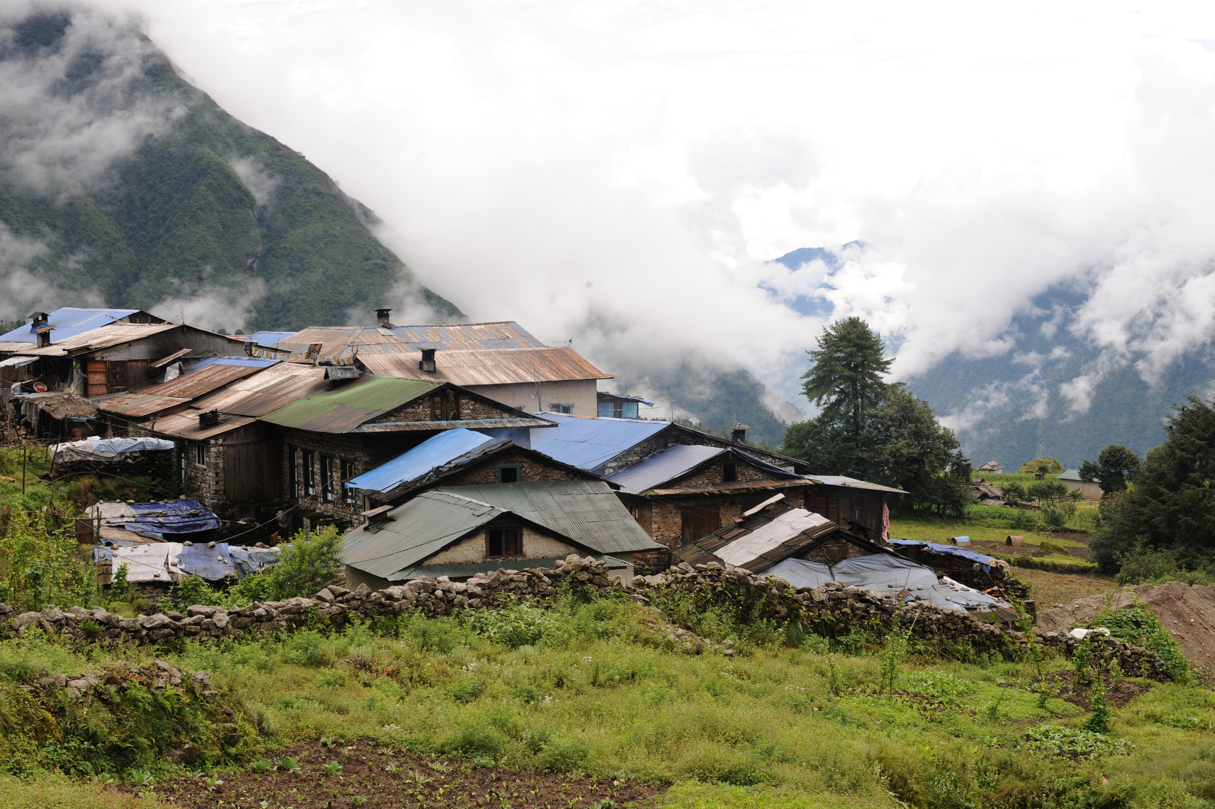Near Lukla airport, where our expedition begins.