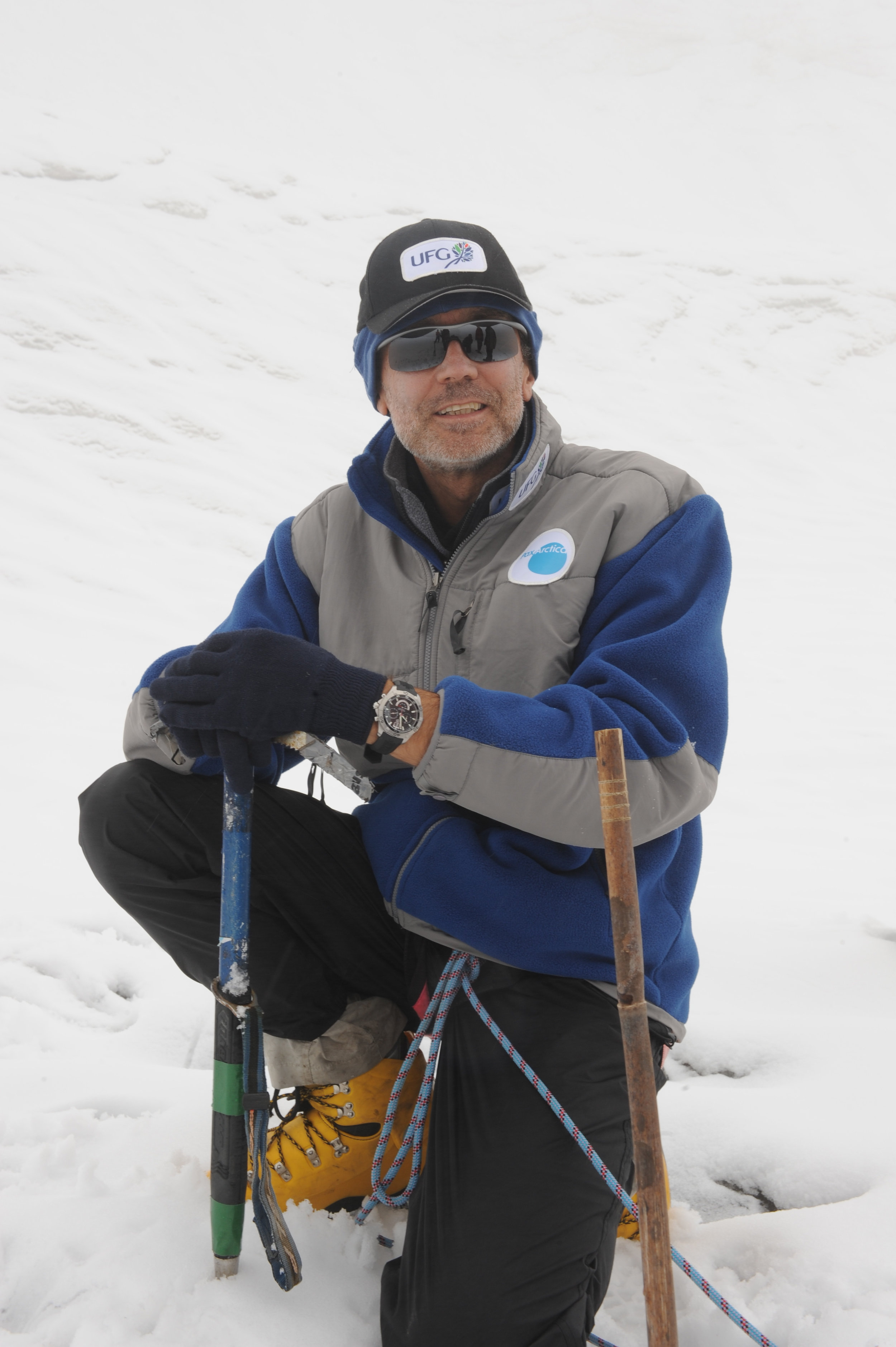 Luc on the glacier.