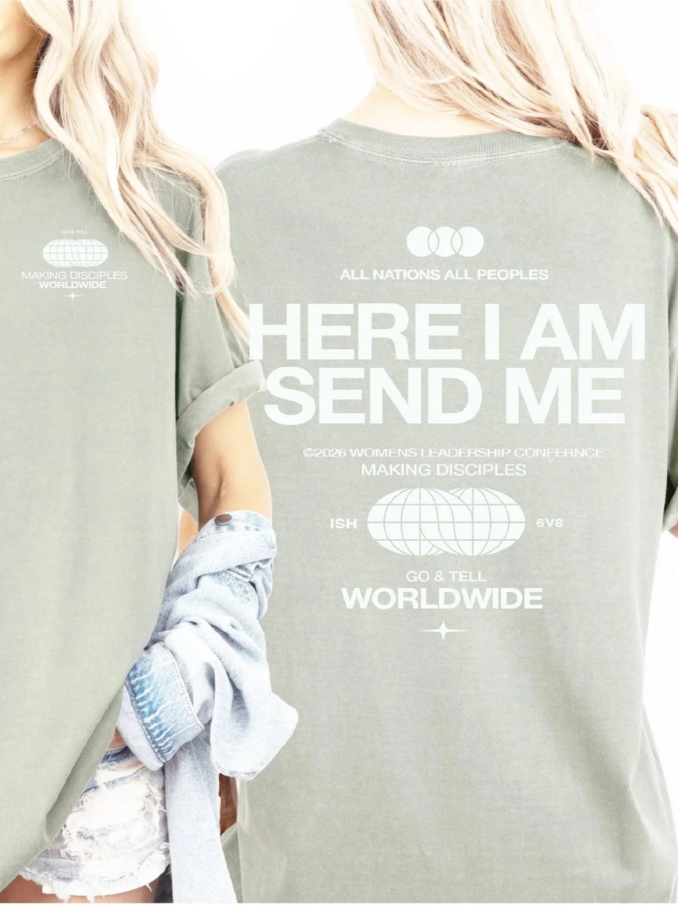 Go & Tell Worldwide Thyme Green T-Shirt - $25