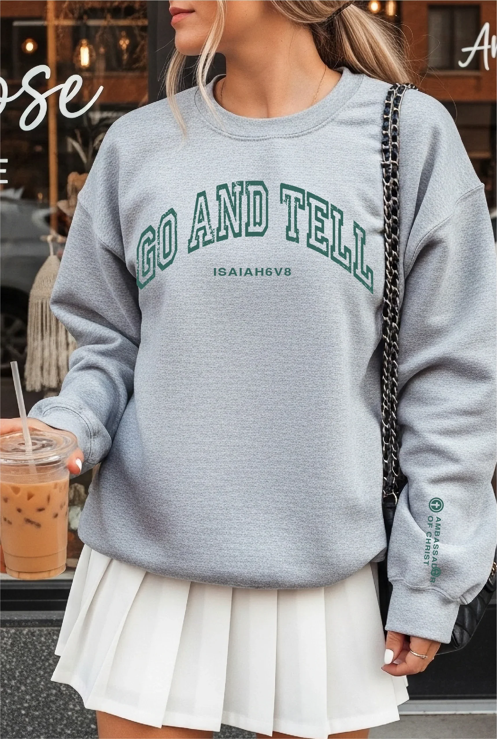 Go & Tell Grey Crewneck Sweatshirt - $35