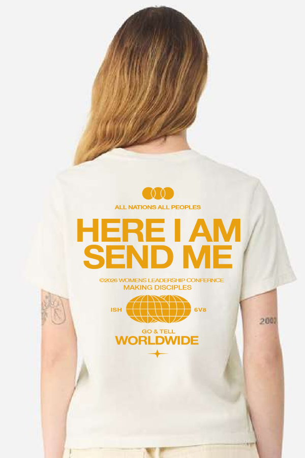 Go & Tell Worldwide Vintage White Boxy Tee - $25