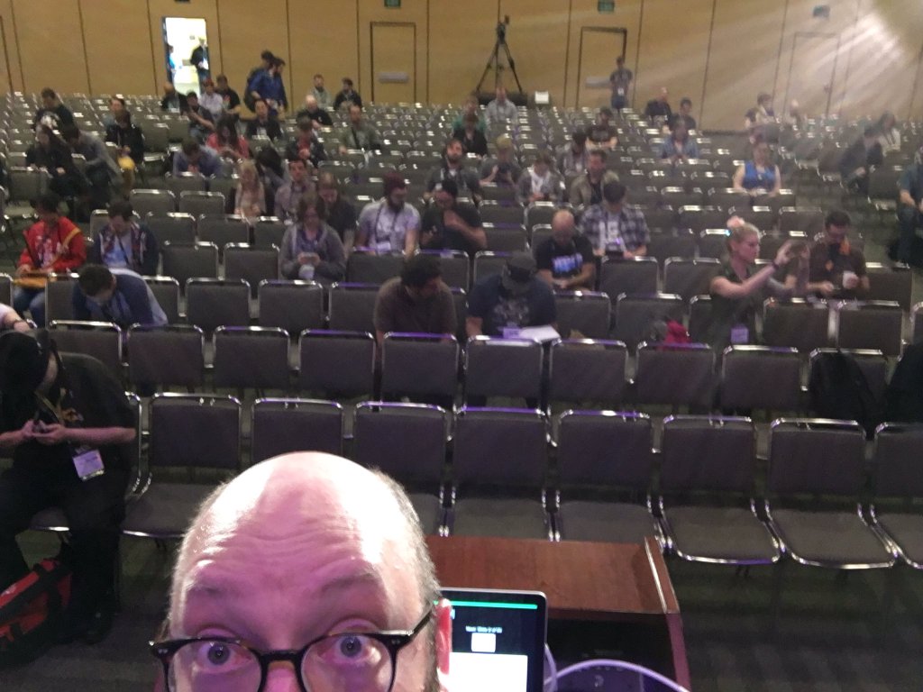 This was the only picture I found of his talk...