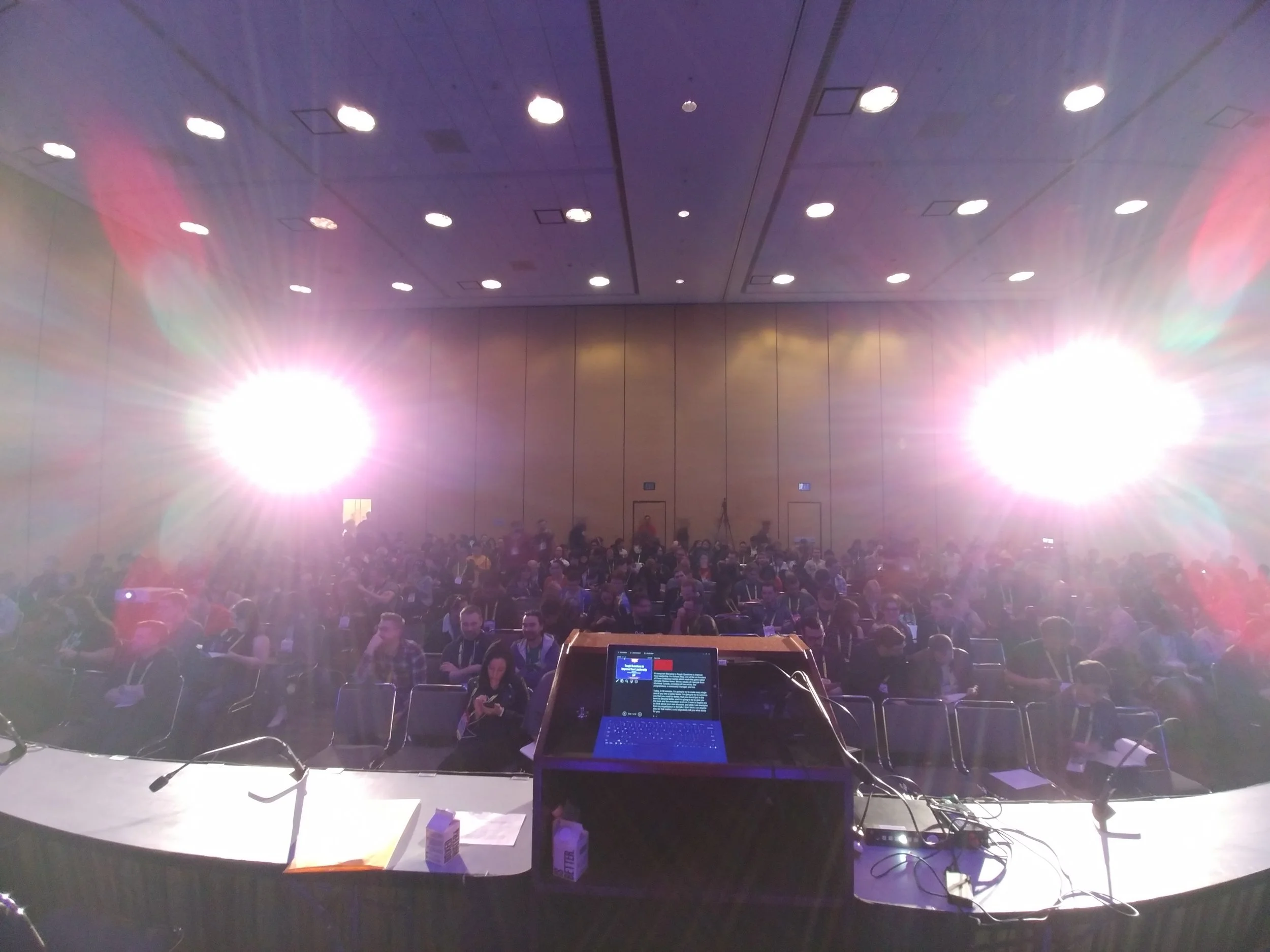 The view from before the talk!