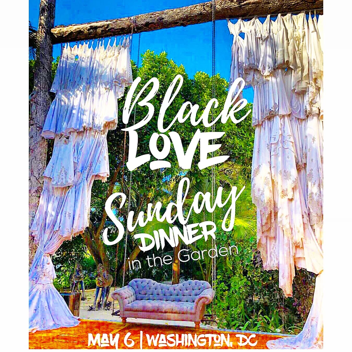 BLACK LOVE // SUNDAY DiNNER iN THE GARDEN