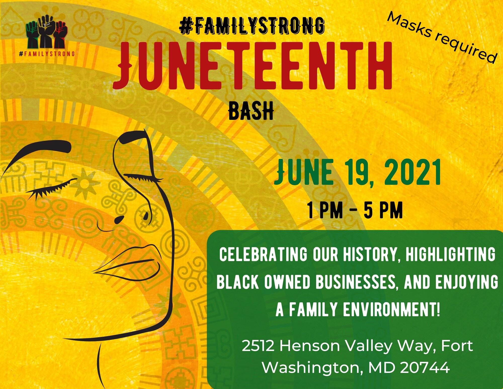 #FAMiLYSTRONG JUNETEENTH BASH