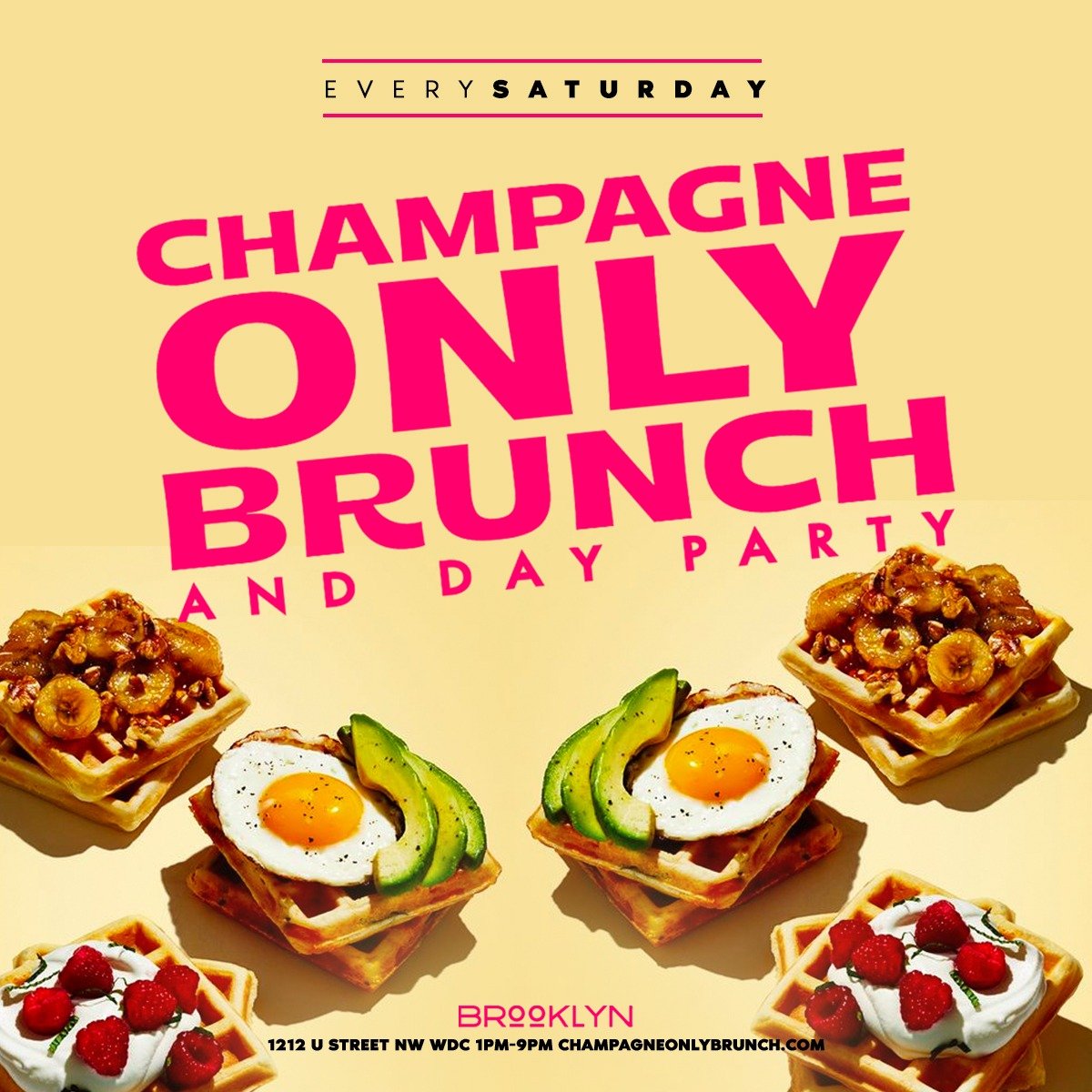 CHAMPAGNE ONLY BRUNCH 🍾