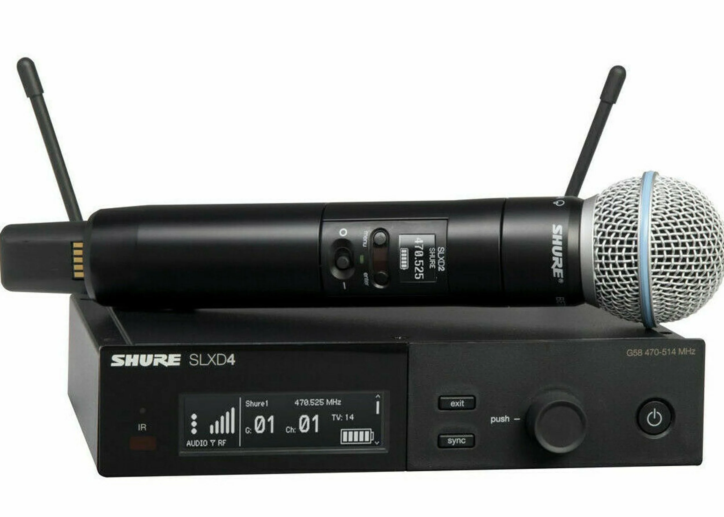 SHURE SLXD4 WiRELESS MiCROPHONES