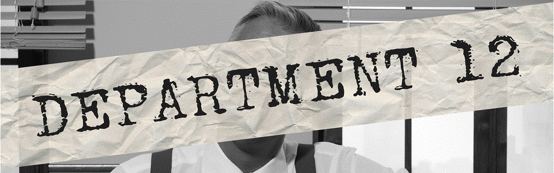 The very cool Department 12 podcast logo! 