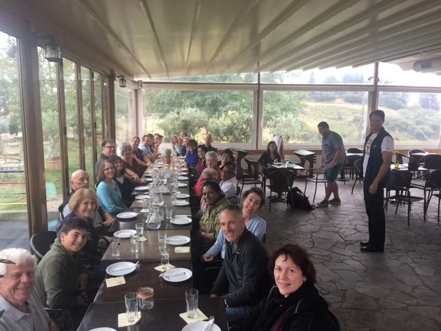 lunch in Ayios Antonios with representatives of IOCC