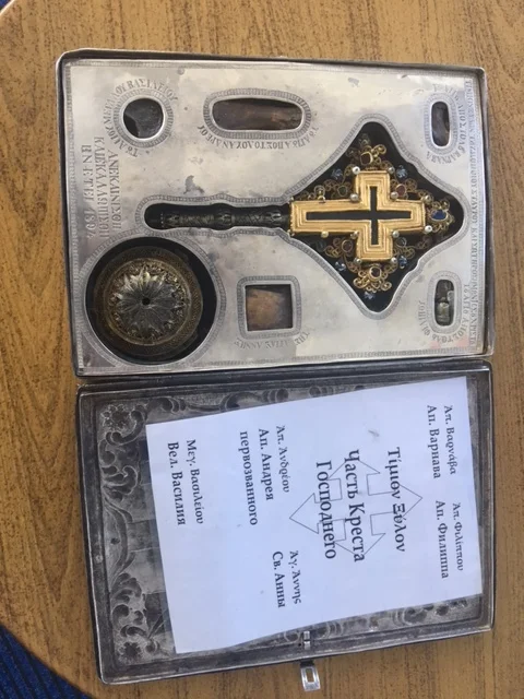 Holy Relics brought to us for veneration by the Fathers of the Holy Monastery of Xenophontos