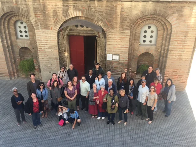 Outside the Church of Panagia Chalkeon