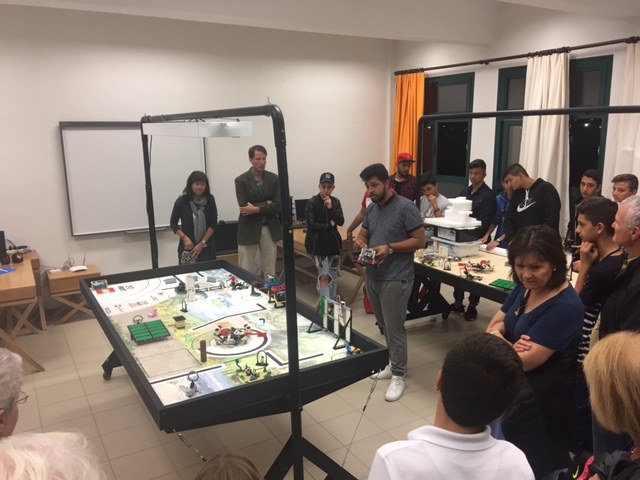 The robotics team provides an explanation of their work