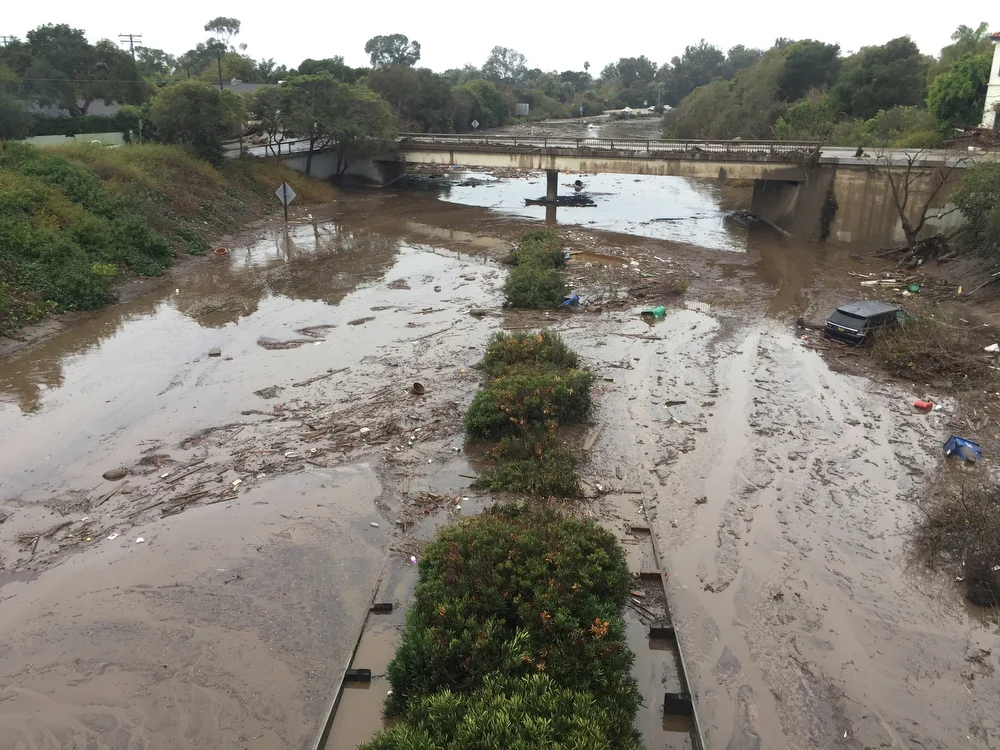 anuary 2018 mudslide that covers the 101 Freeway in Montecito. Photo Credit: Paul Wellman, The Santa Barbara Independent