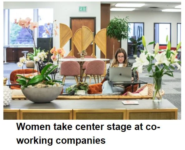 Women take center stage at co-working companies