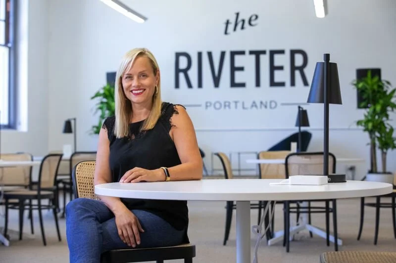 PMG PHOTO: JONATHAN HOUSE - Tami Wood has stepped into the role of general manager at The Riveter, another co-working space that recently opened in Portland geared toward women and others in business looking for more community and support than that …