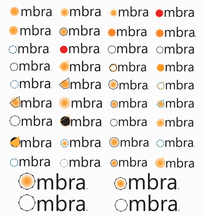 Logo iterations.
