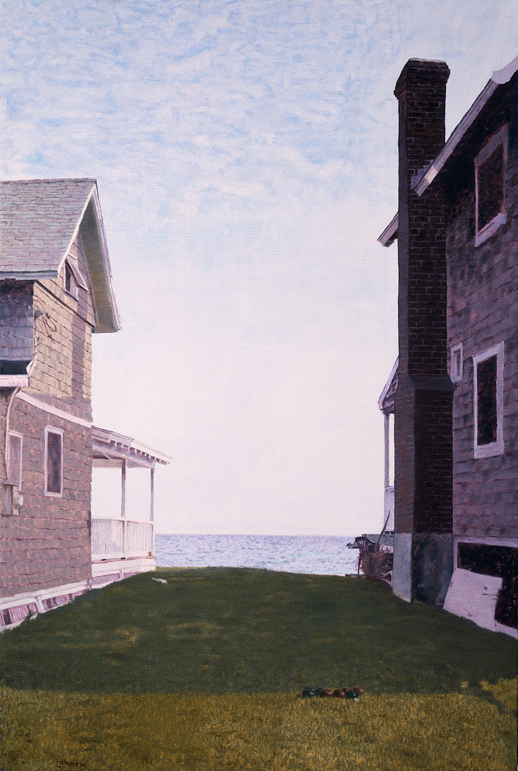   Between 2 Houses , 2006 Oil on linen 40 x 27 inches 