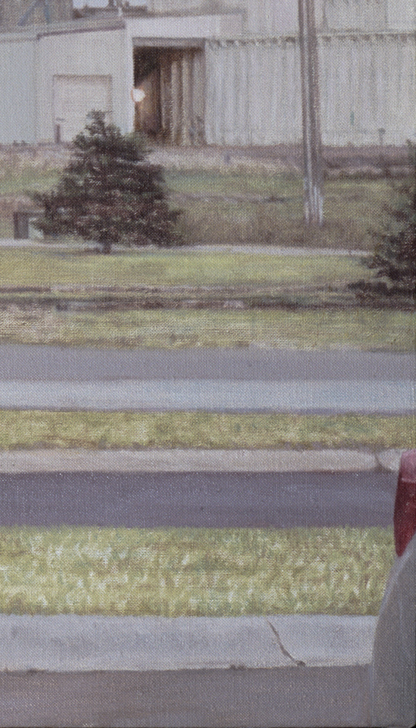   Montana Parking Lot Tree &nbsp;(Detail), 2013 Oil on linen 35 x 62 inches 