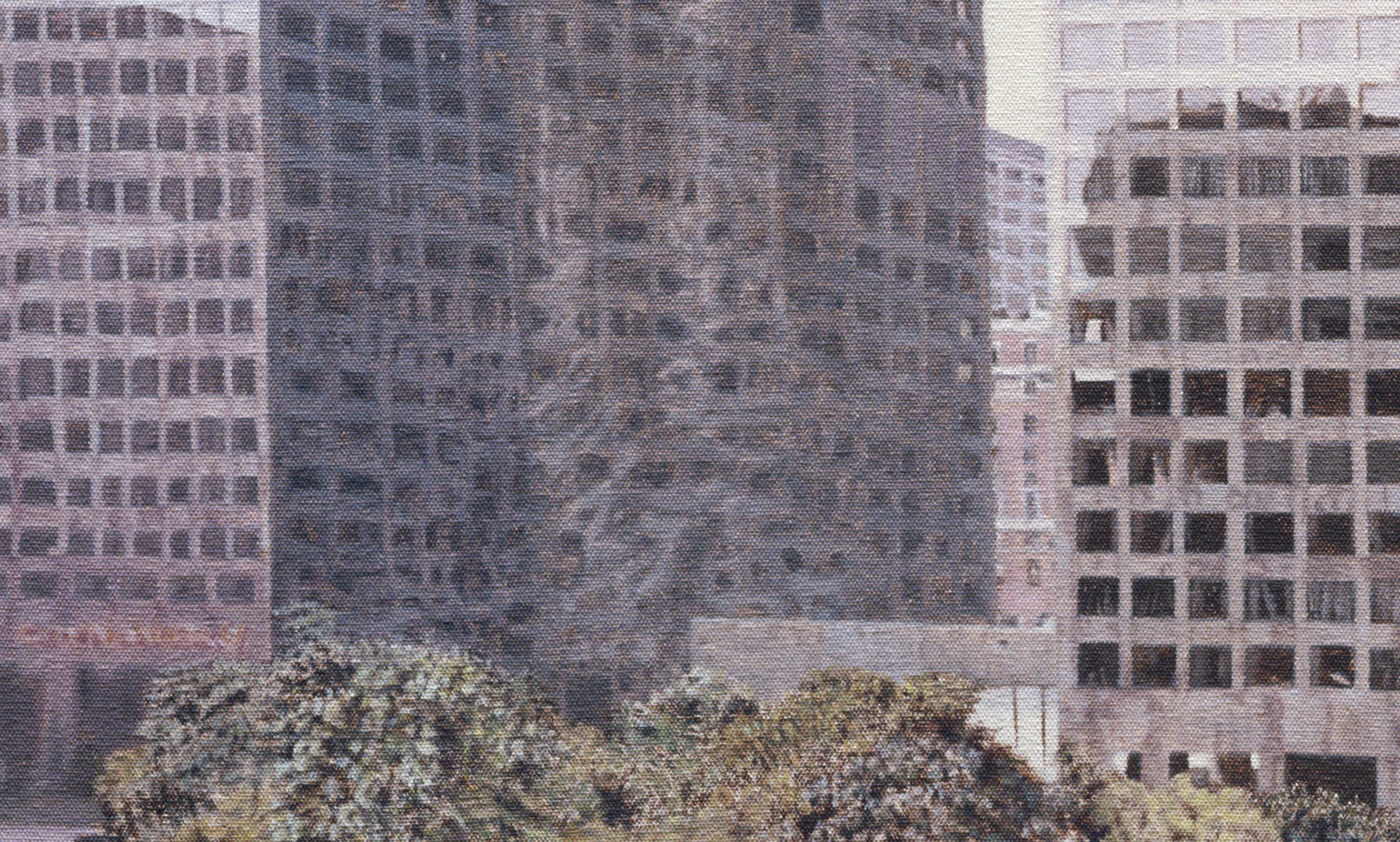   Arco Towers  (Detail), 2007 Oil on canvas 50 x 35 inches 