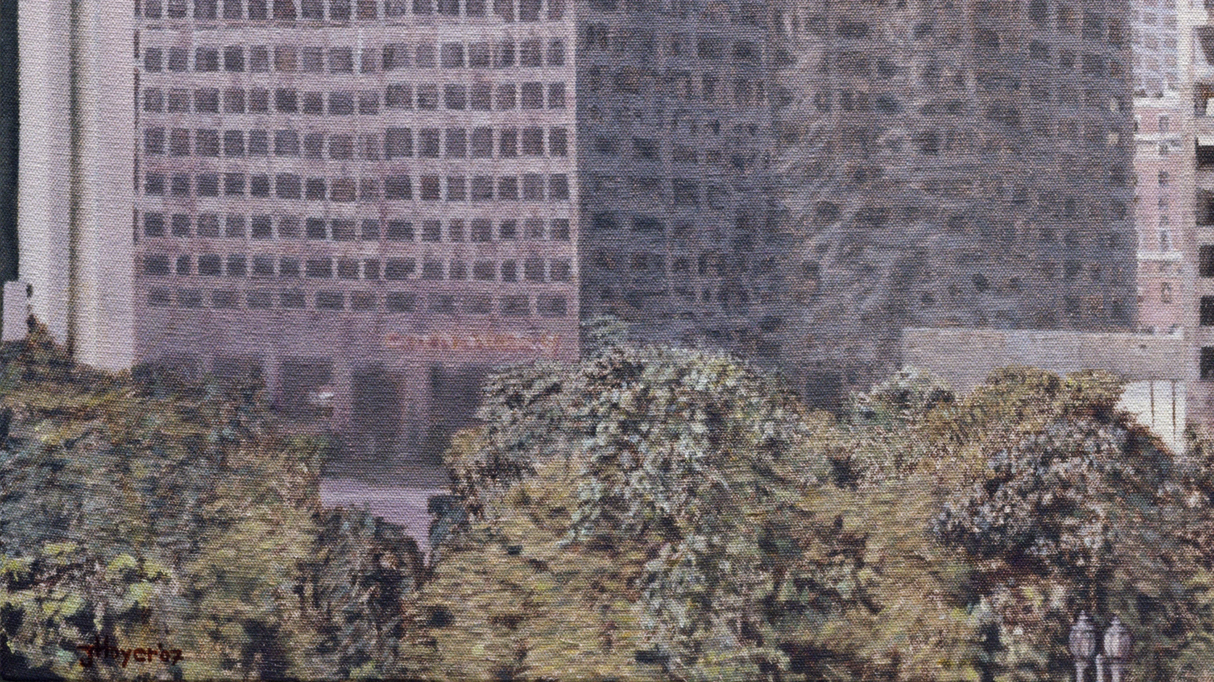 Arco Towers (Detail), 2007 Oil on canvas 50 x 35 inches