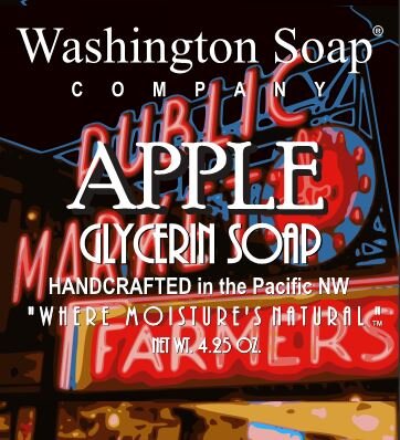 APPLE ~ SUPER MOISTURIZING Glycerin Soap Bar — Washington Soap Company  Inc.Post — Washington Soap Company Inc.