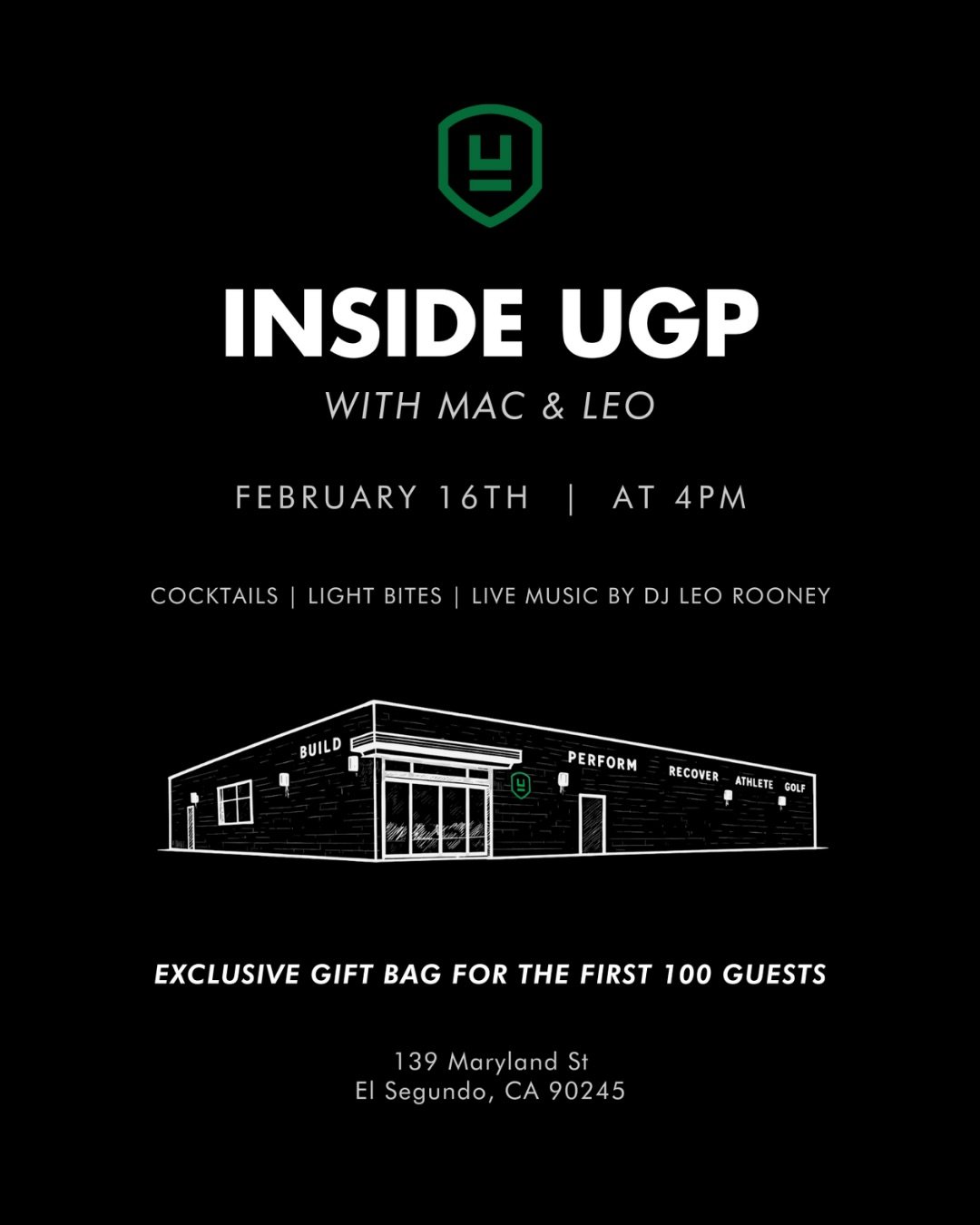 You&rsquo;re invited to step inside UGP El Segundo.
Spend an afternoon with the team and take a closer look at the space.

RSVP link in bio.