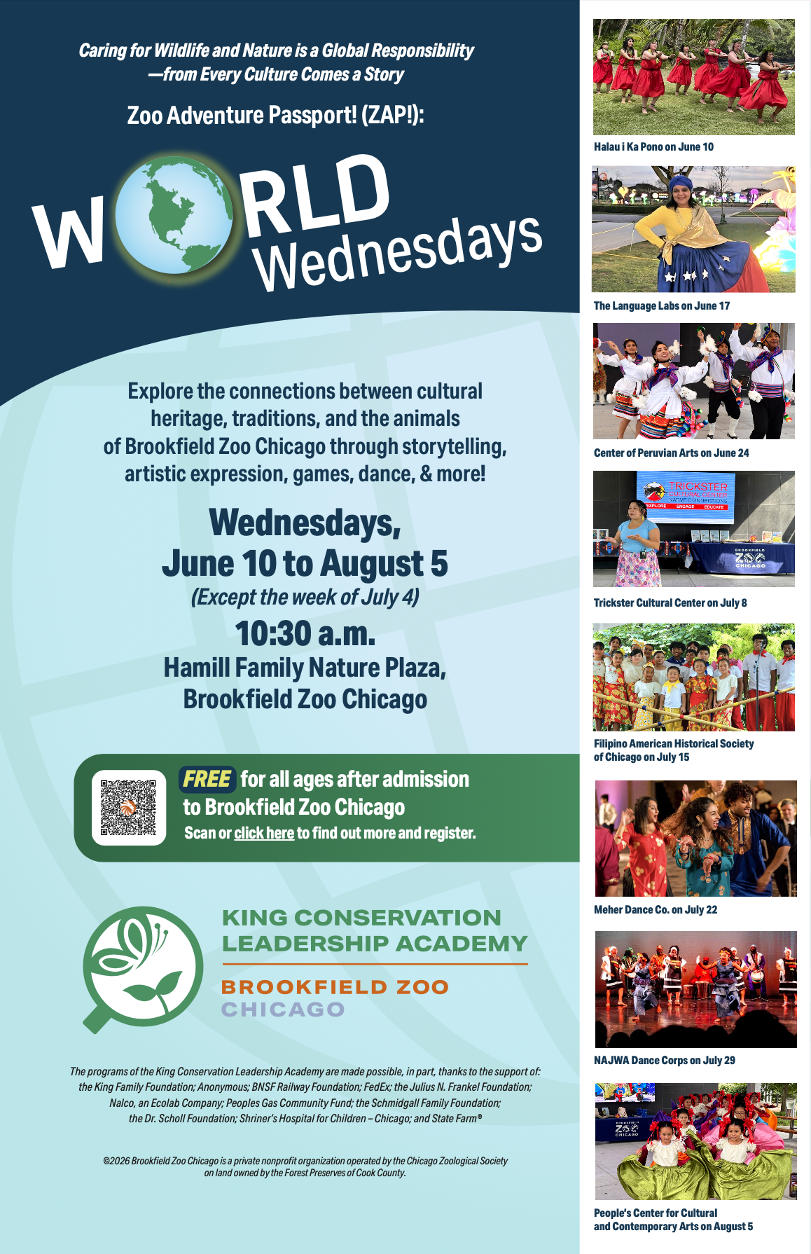 🌎 ZAP!: World Wednesdays at Brookfield Zoo 