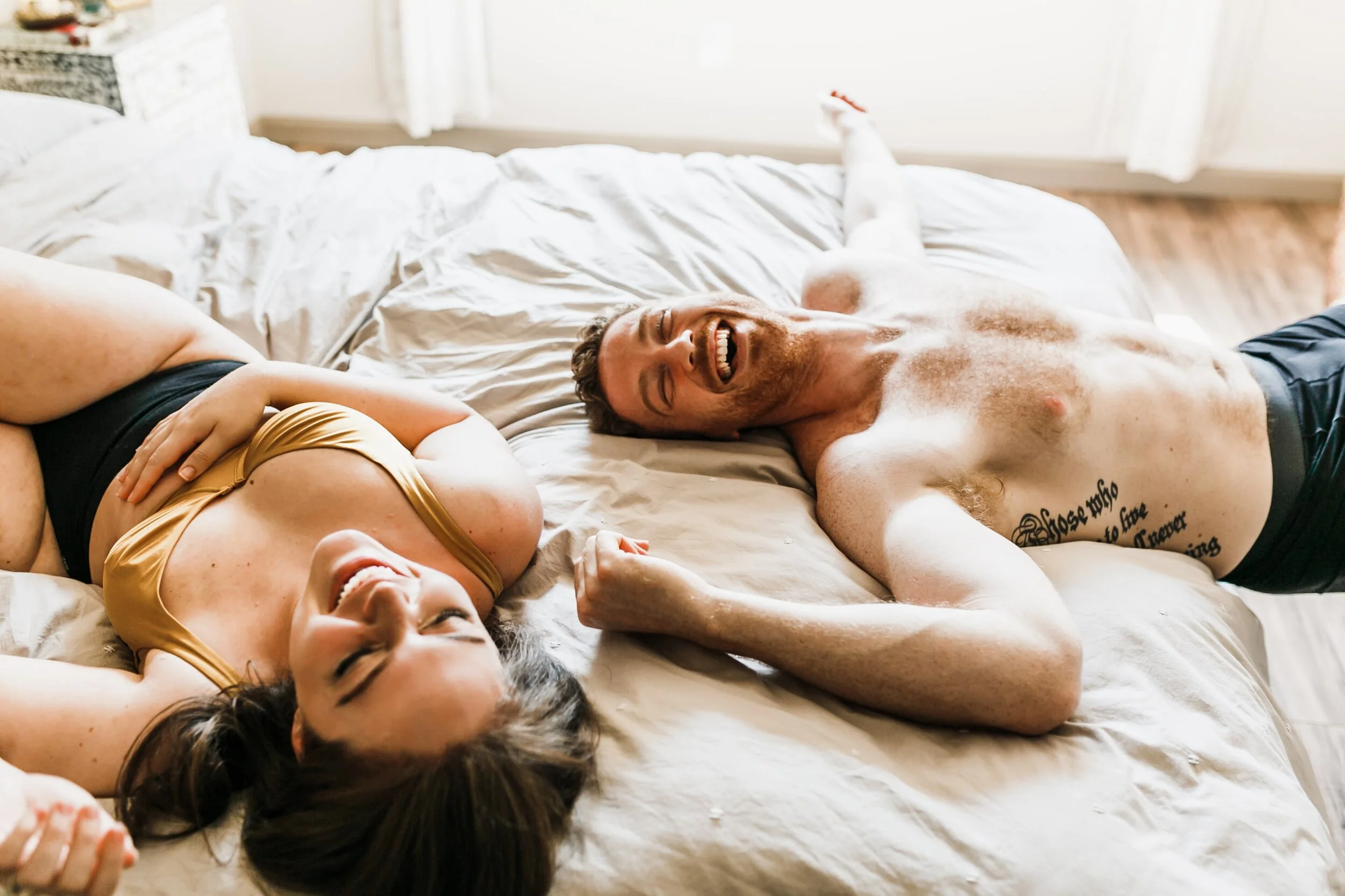 Couples Intimate Boudoir In-Home Photoshoot