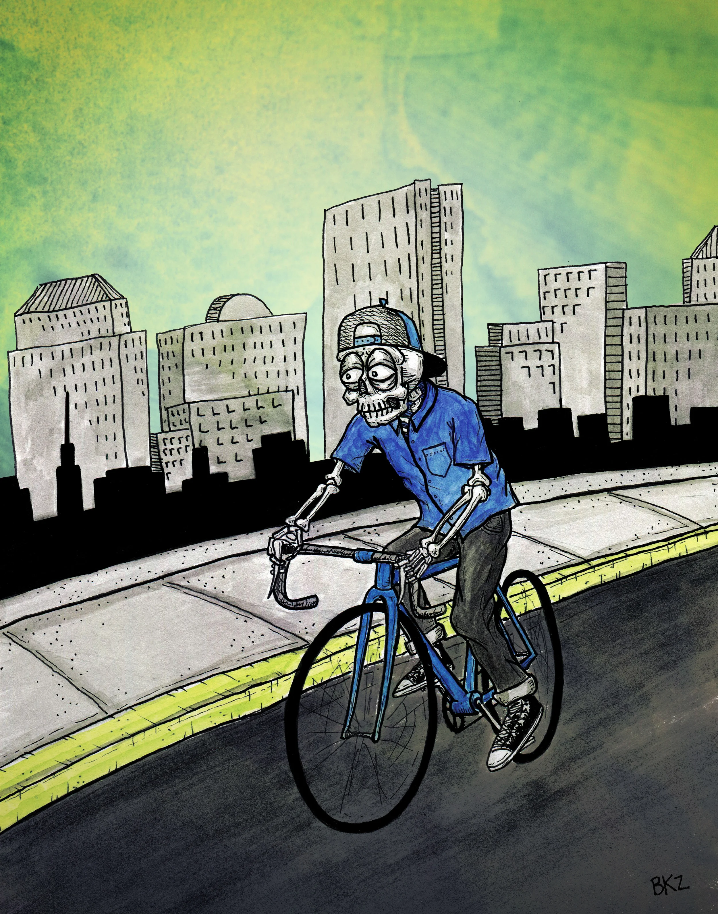 "Biking in Boston"