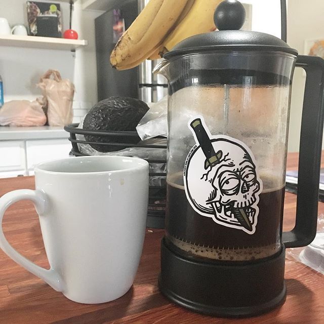 Good morning and happy Monday! Got some new stickers but stay tuned this week for more new stuff! #coffee #bonuscup