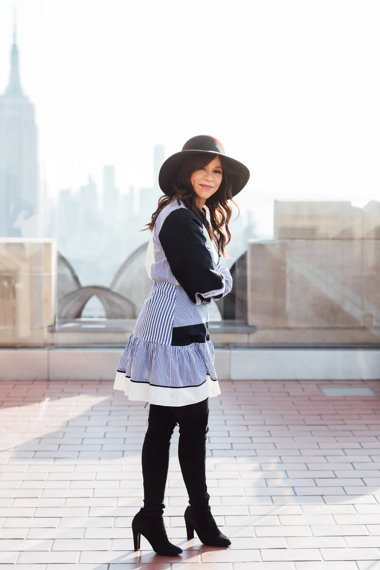 Actress Rosie Perez photographed at Bar SixtyFive at Rainbow Room in NYC