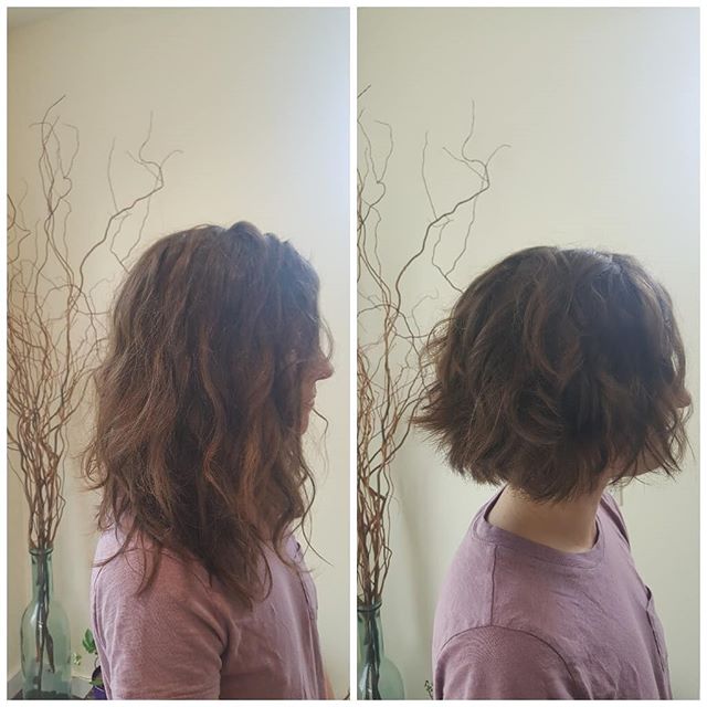 Time for a change!! This adorable cut was done by Sylvia at Muse of Sergeantsville. Sometimes you just need something new #musebeautyinspired #aveda #newcutwhodis