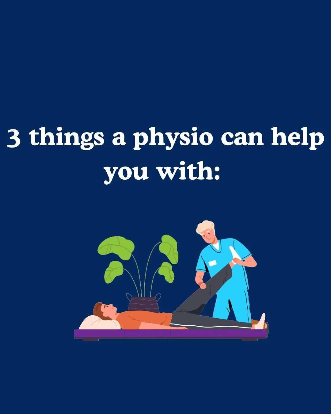 ✨ How can a physio help you? ✨
1️⃣ Injury recovery &ndash; get back to doing what you love safely and faster
2️⃣ Pain management &ndash; reduce pain and improve everyday movement
3️⃣ Prevention &amp; performance &ndash; stop injuries before they star