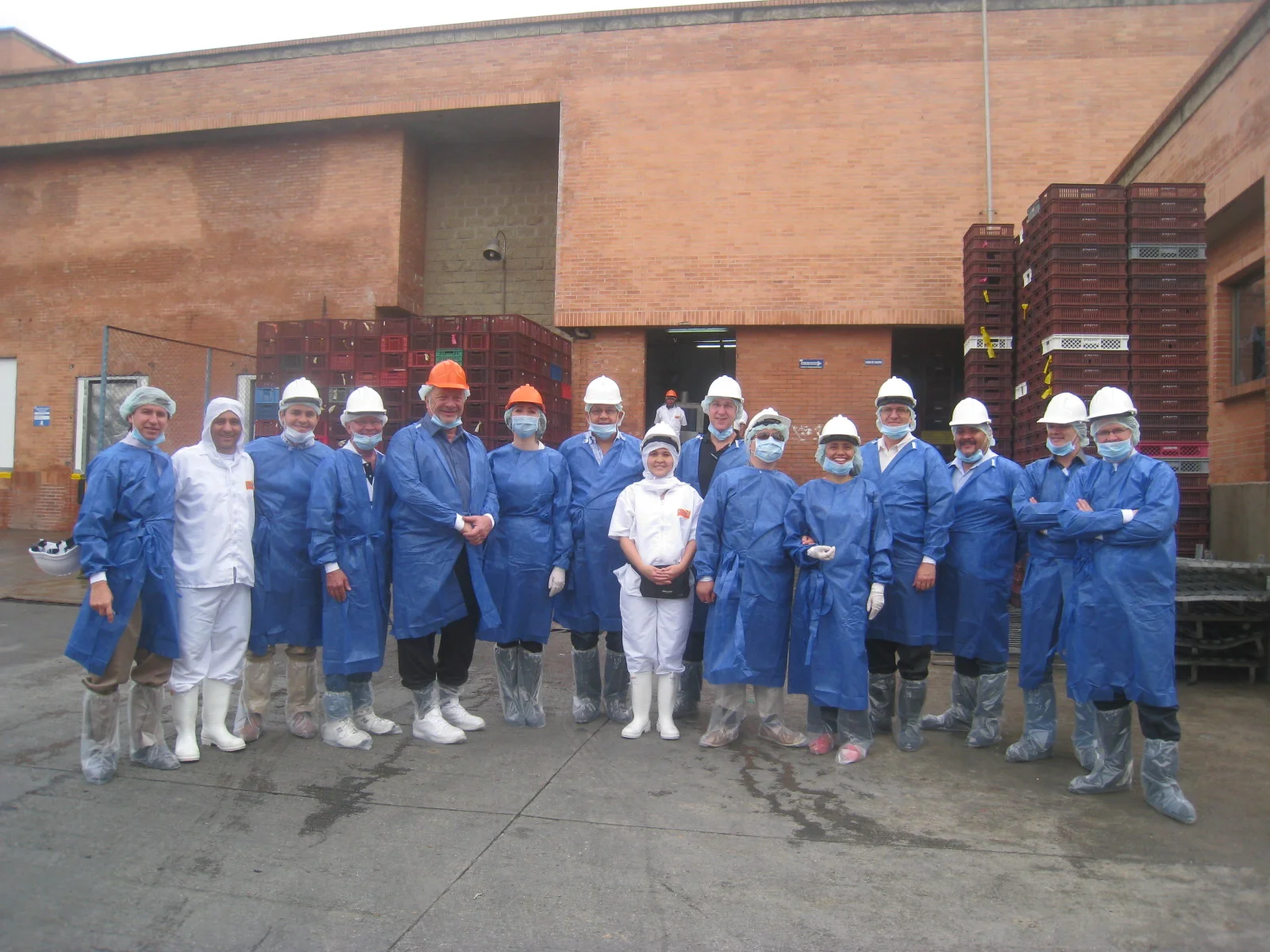 Preparing to tour a production facility