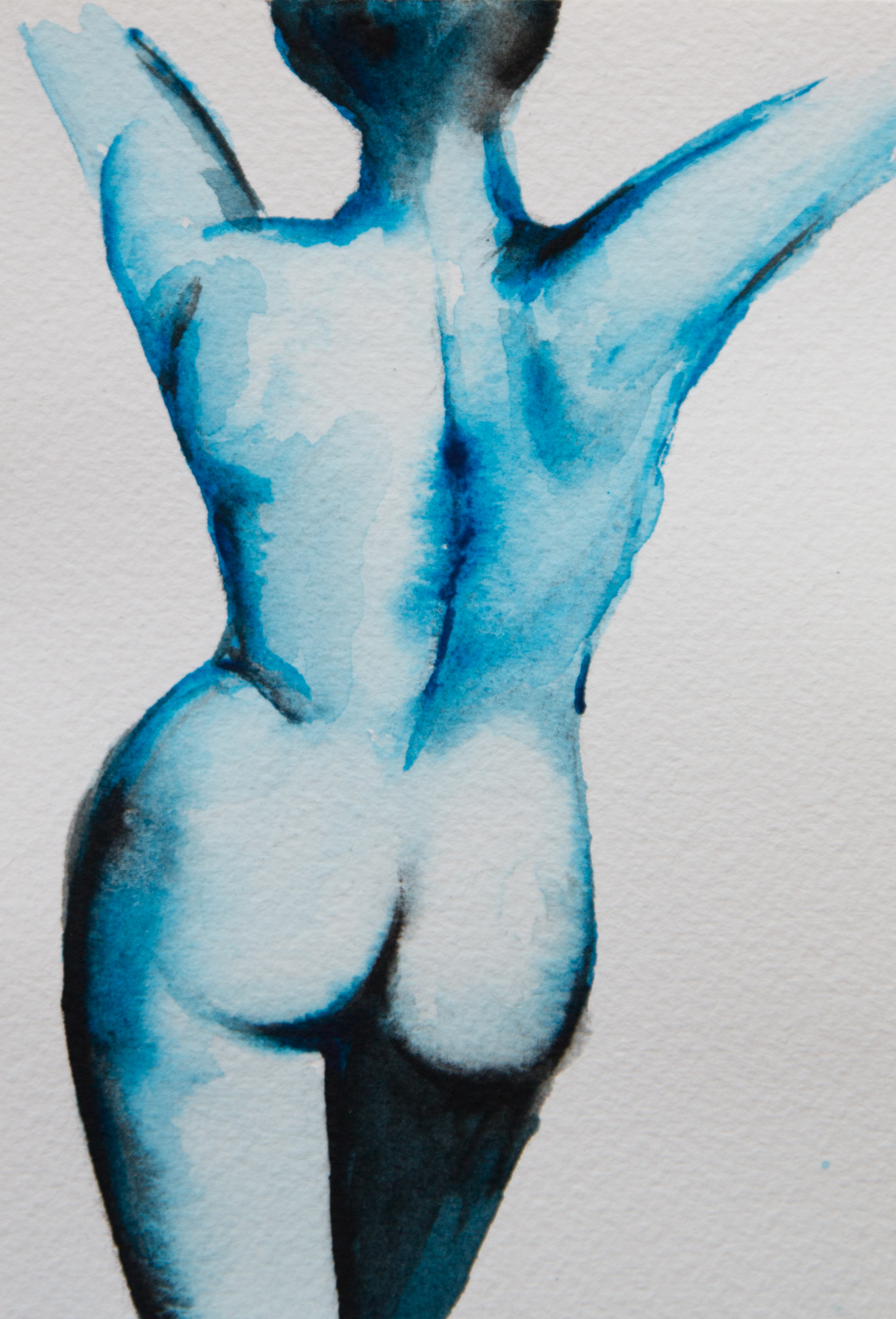 The freedom of movement - A6 (4.1" x 5.8") Watercolour on Arches 300gsm paper. 