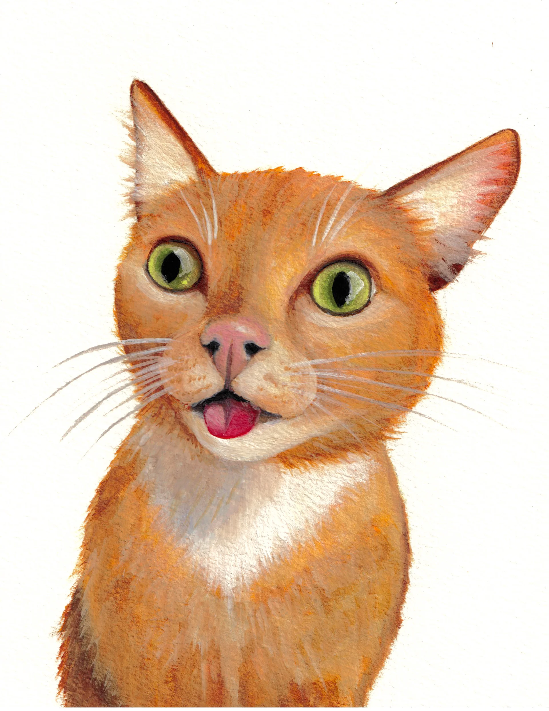 "Zoe did an awesome job of painting Gibbs! Gibbs is such a dag and Zoe was able to capture his personality perfectly in the painting. I love this painting so much!" - Jess Phillips, Cranbourne
